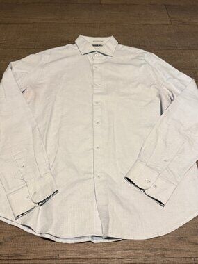 Cactus Man Ricky Singh Long Sleeve Button Down Shirt Mens XL White Cotton